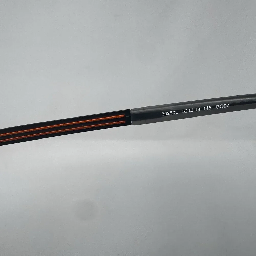 Morel Lightec 30280L 52-18-145 Eyeglass Frames Gunmetal Orange France